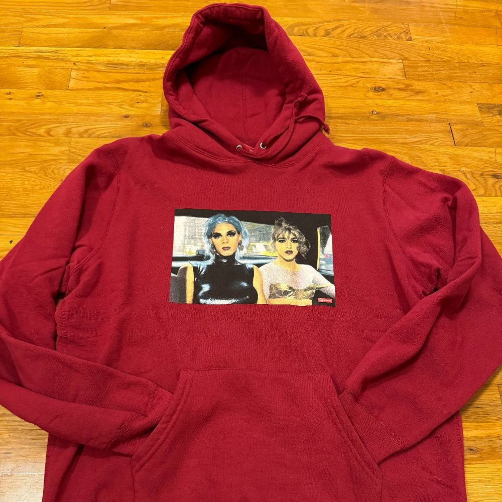 Supreme man goldin misty and jimmy paulette hoodie sz Large